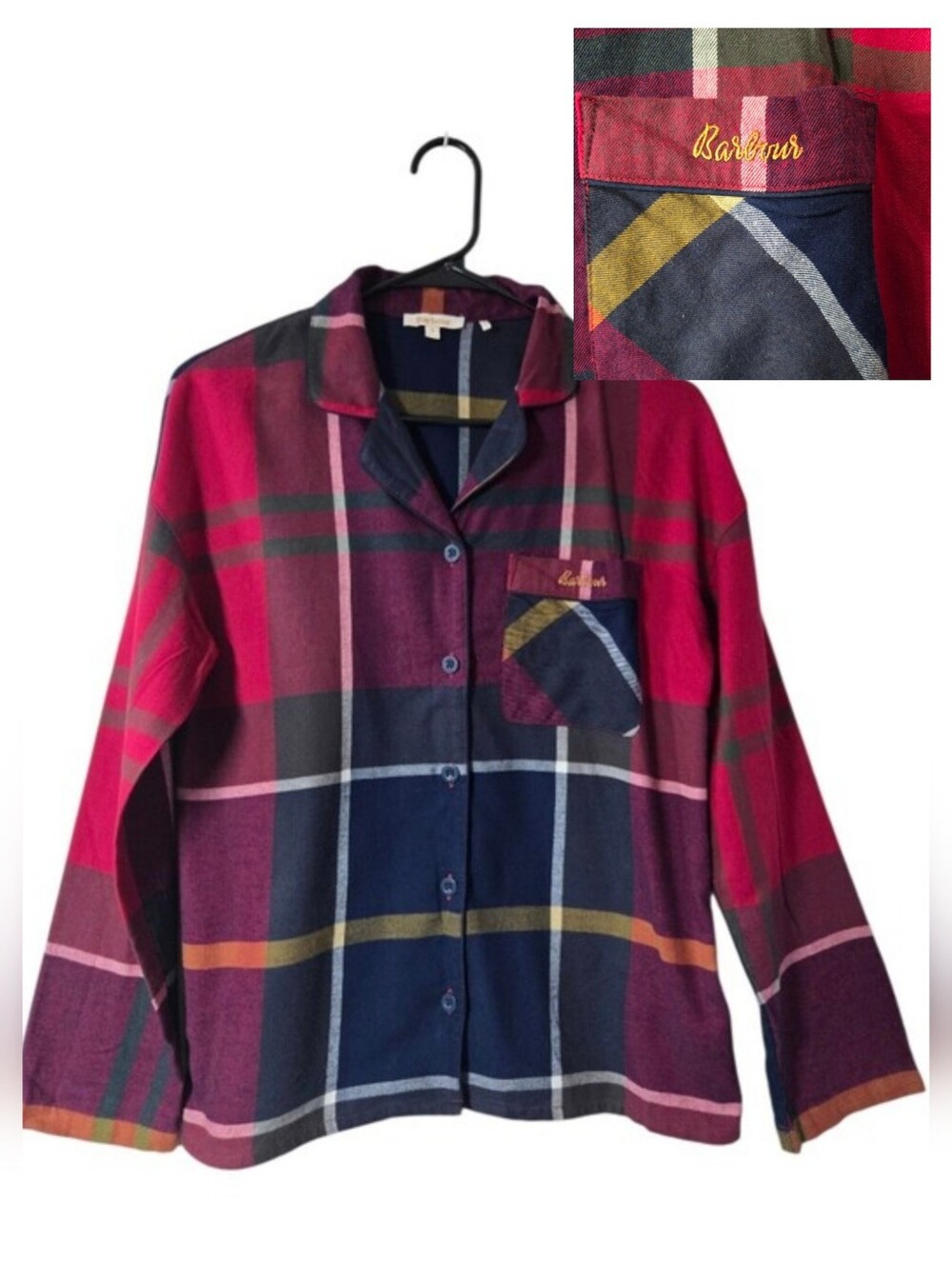 Barbour Ellery Large Tartan Check Cotton Pajama Top